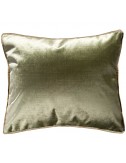 Coussin en velours satiné vert sauge 50x40 – Maison du Coussin