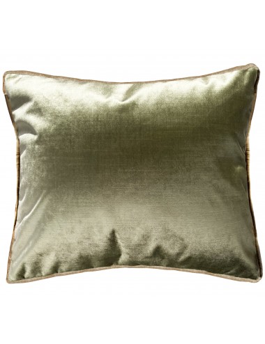 Coussin en velours satiné vert sauge 50x40 – Maison du Coussin