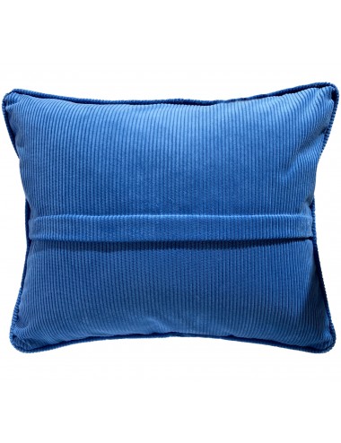 Coussin en velours côtelé bleu cobalt 50x40 – Maison du Coussin