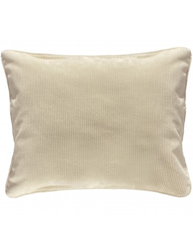 Coussin en velours côtelé écru 50x40 – Maison du Coussin
