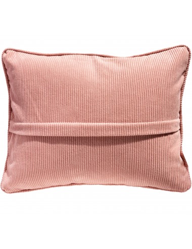Coussin en velours côtelé rose pâle 50x40 – Maison du Coussin