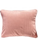 Coussin en velours côtelé rose pâle 50x40 – Maison du Coussin