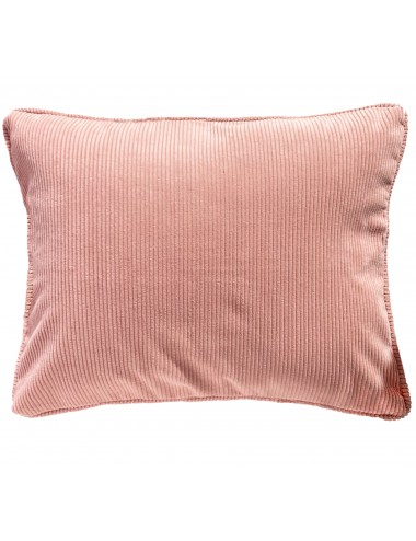 Coussin en velours côtelé rose pâle 50x40 – Maison du Coussin