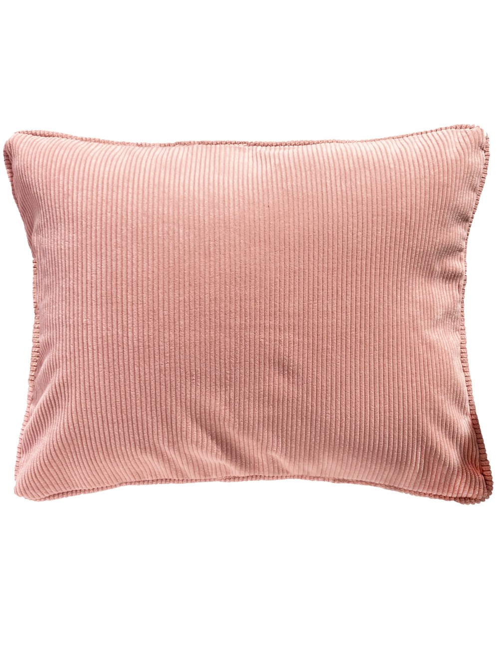 Coussin en velours côtelé rose pâle 50x40 – Maison du Coussin