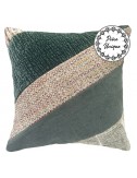 Coussin décoratif vert sauge 40x40 cm