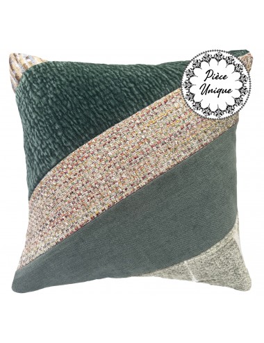 Coussin décoratif vert sauge 40x40 cm