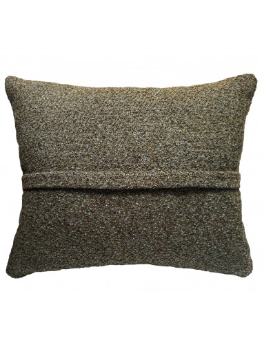 Coussin rectangulaire bouclette vert kaki 50x40