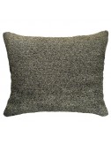 Coussin rectangulaire bouclette vert kaki 50x40