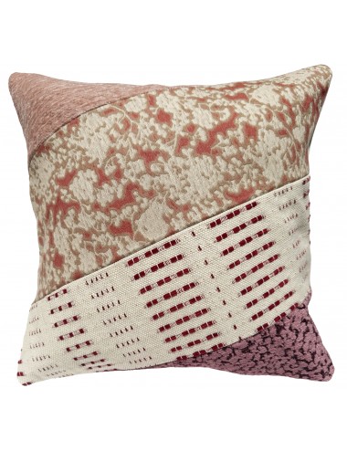 Coussin rose imprimé 40x40 cm