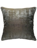 Coussin luxe gris anthracite 40x40 cm