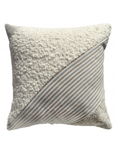 Coussin écru bouclette 40x40