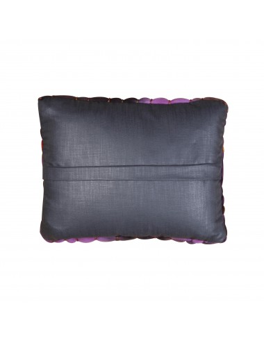 Coussin grosse laine violet