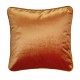 Coussin en velours orange