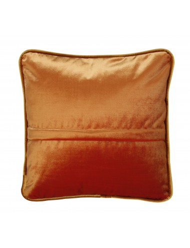 Coussin velours orange