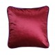 Coussin en velours rouge