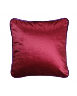 Coussin en velours rouge